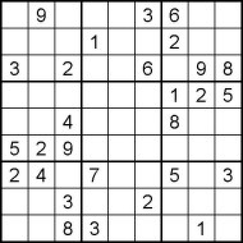 Jumbo Sudoku Printable Printable Sudoku Puzzles Online