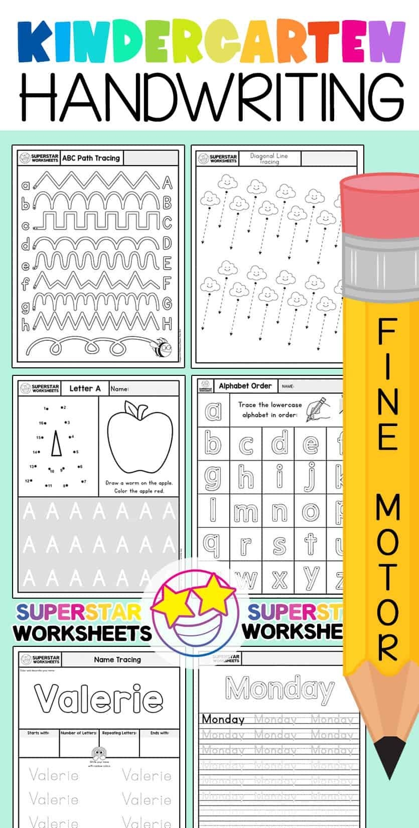 Kindergarten Handwriting Worksheets Artofit