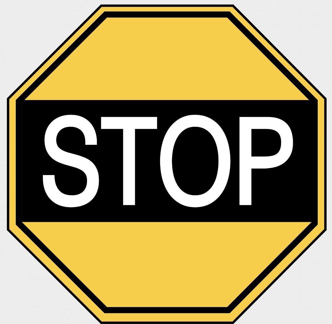 Large Print Stop Sign