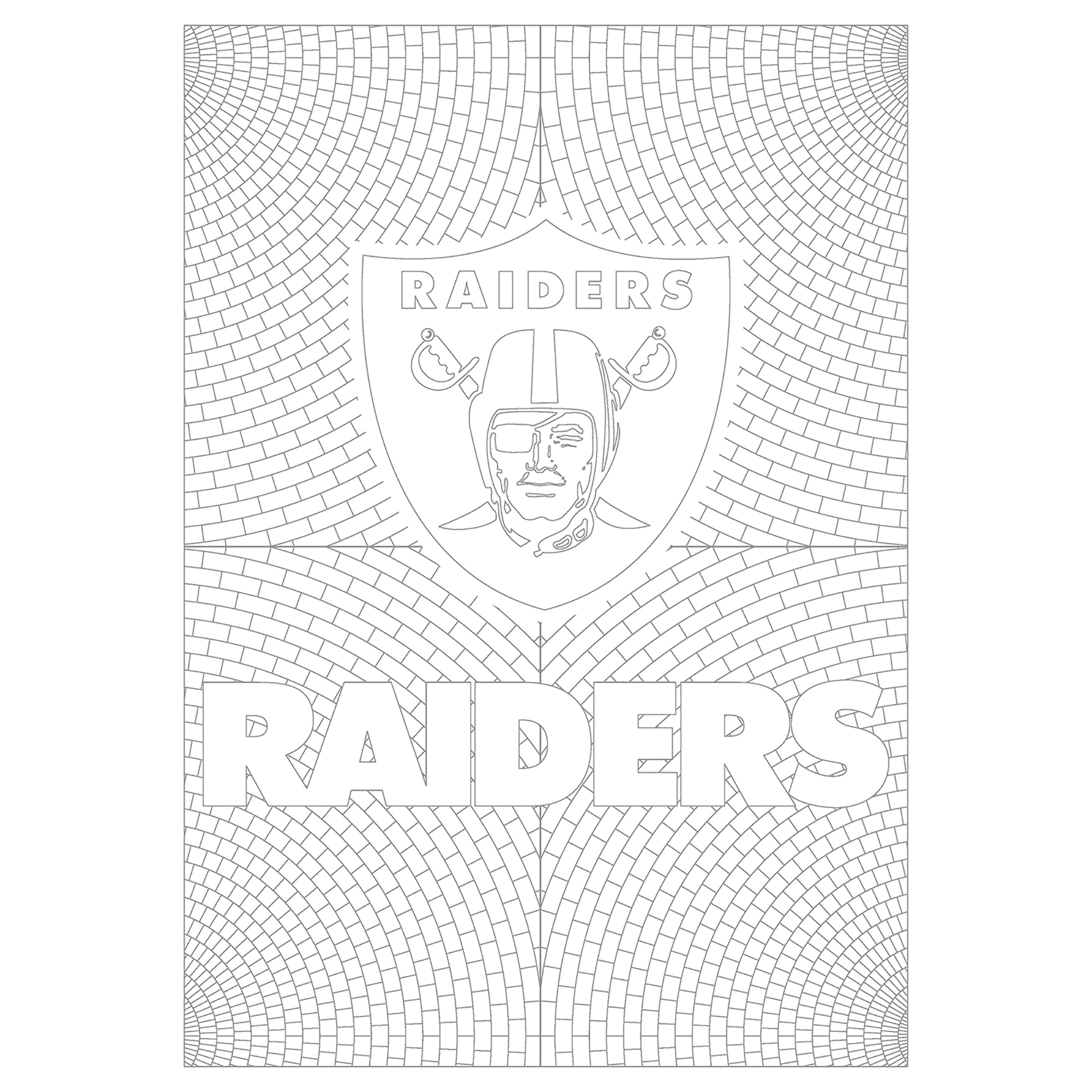 Las Vegas Raiders Coloring Pages Coloring Nation