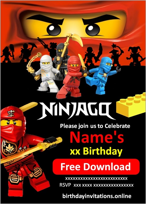 LEGO Birthday Invitations Birthday Invitations