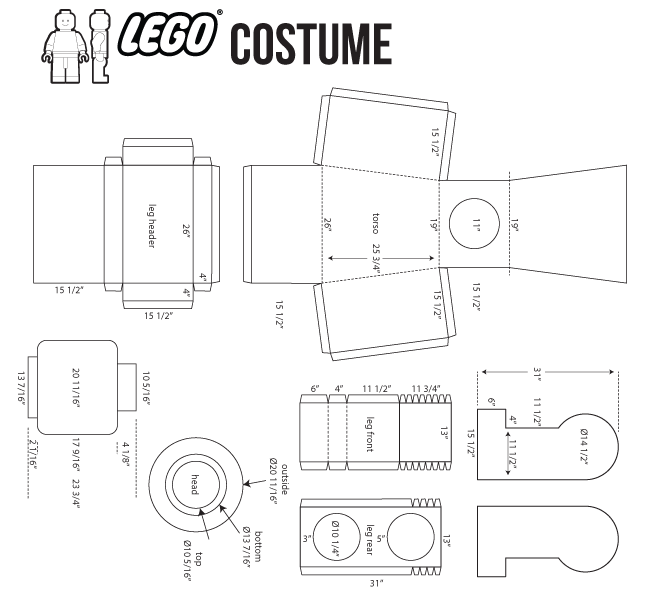 Lego Character Template Social Media Template