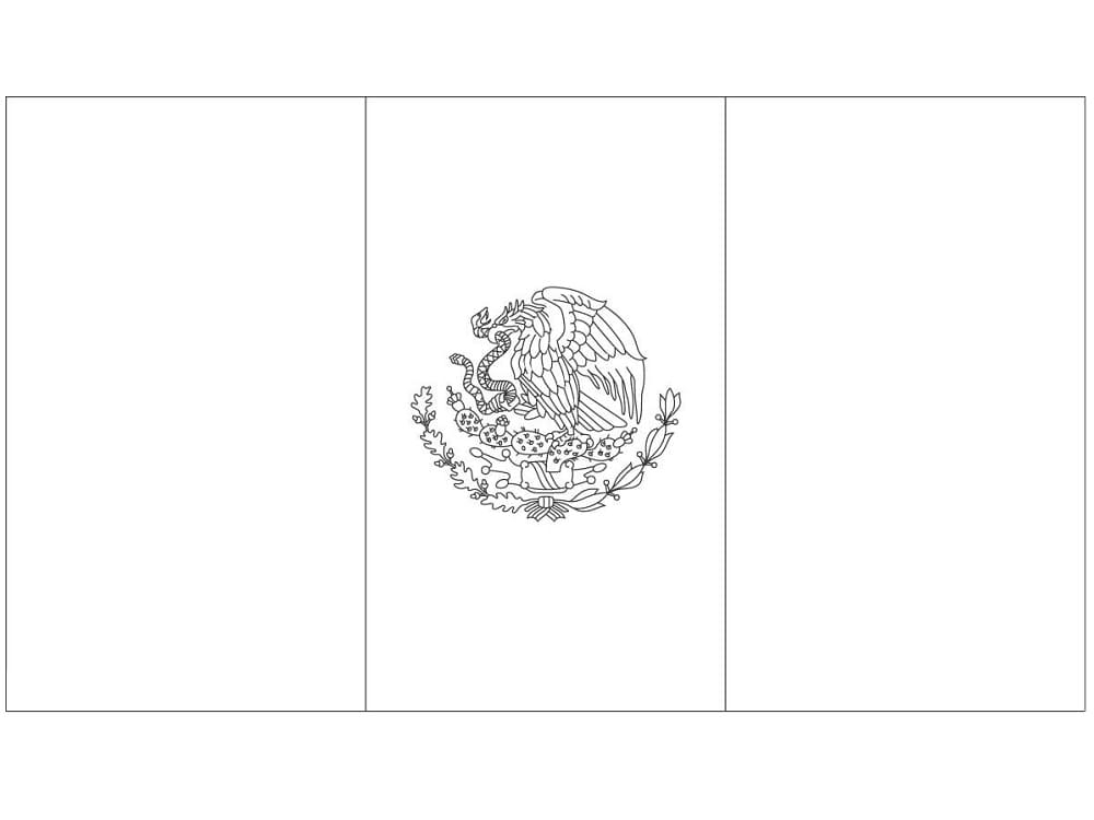 Mexico Flag Printable Coloring Page Download Print Or Color Online