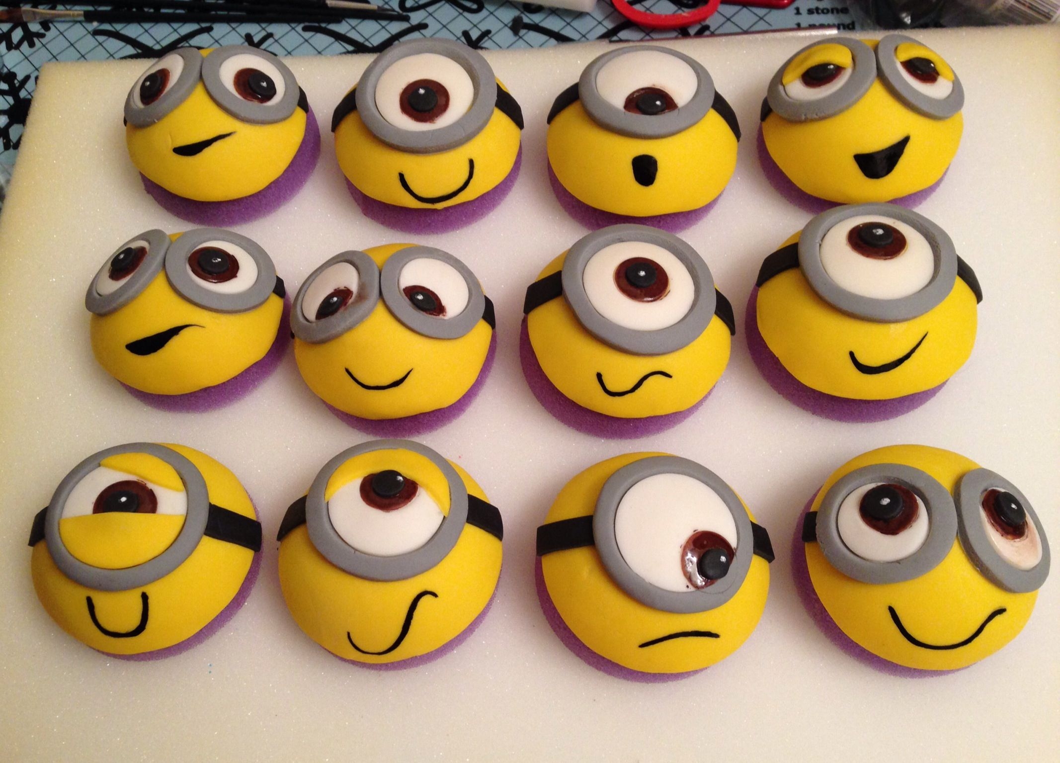 Minion Cupcake Toppers Minion Cupcakes Minion Birthday Party