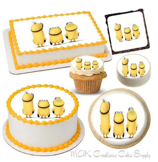 Minions Booties Edible Cake Toppers Minions Booties Edible Image Minions Booties Edible Cake Toppers Minions Booties Edible Image