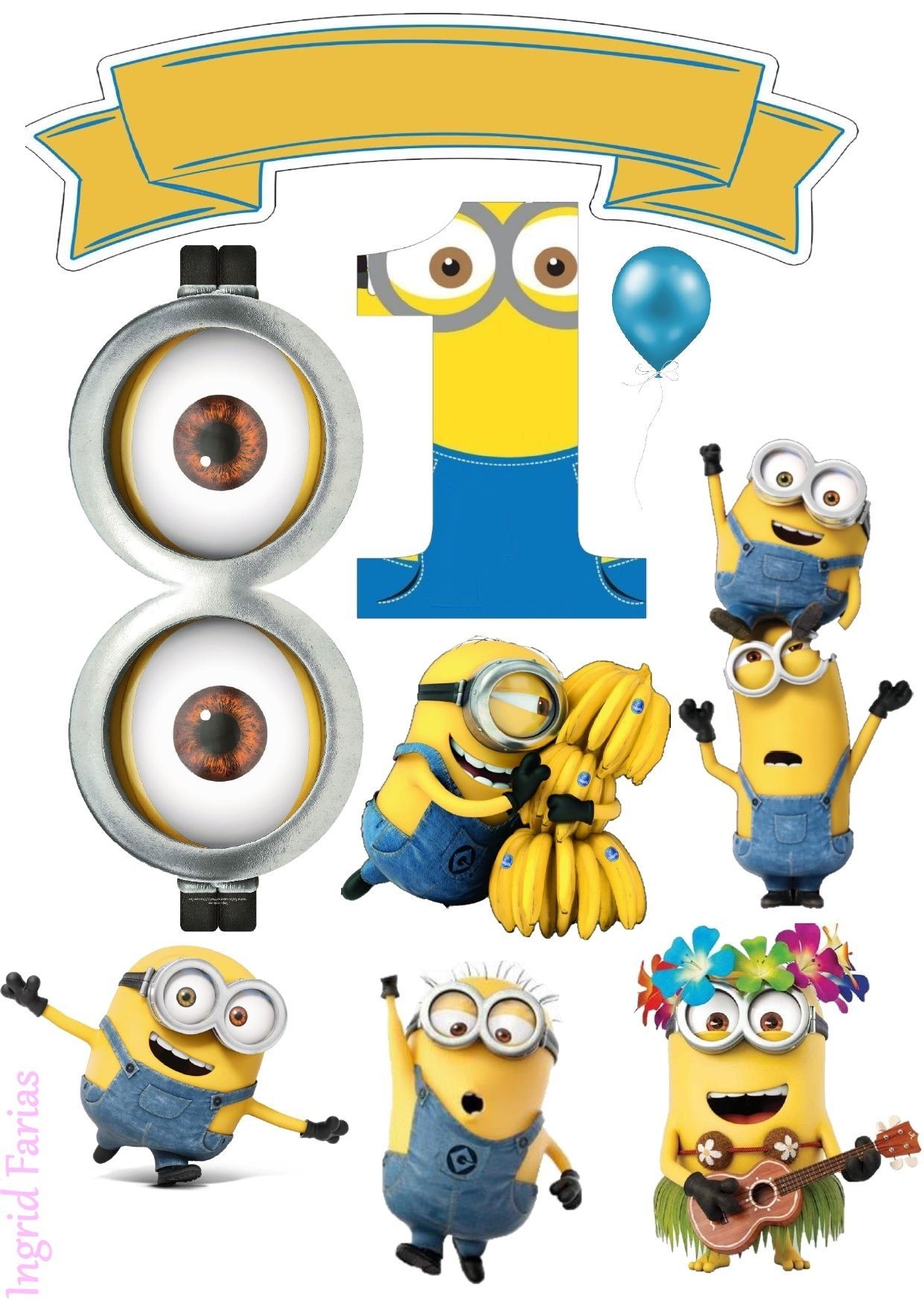 Minions Free Printable Cake Toppers Artofit