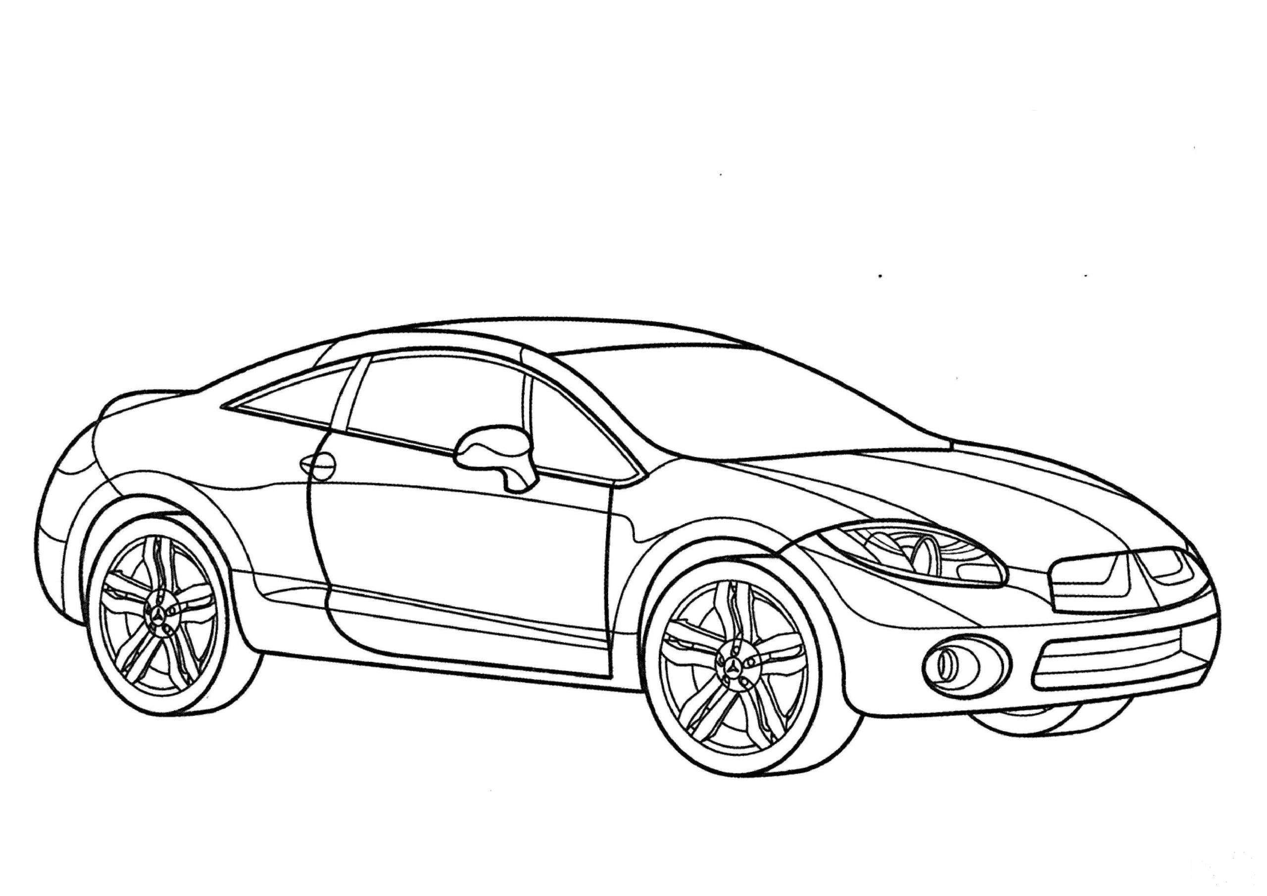 Mitsubishi Eclipse Coloring Page ColouringPages