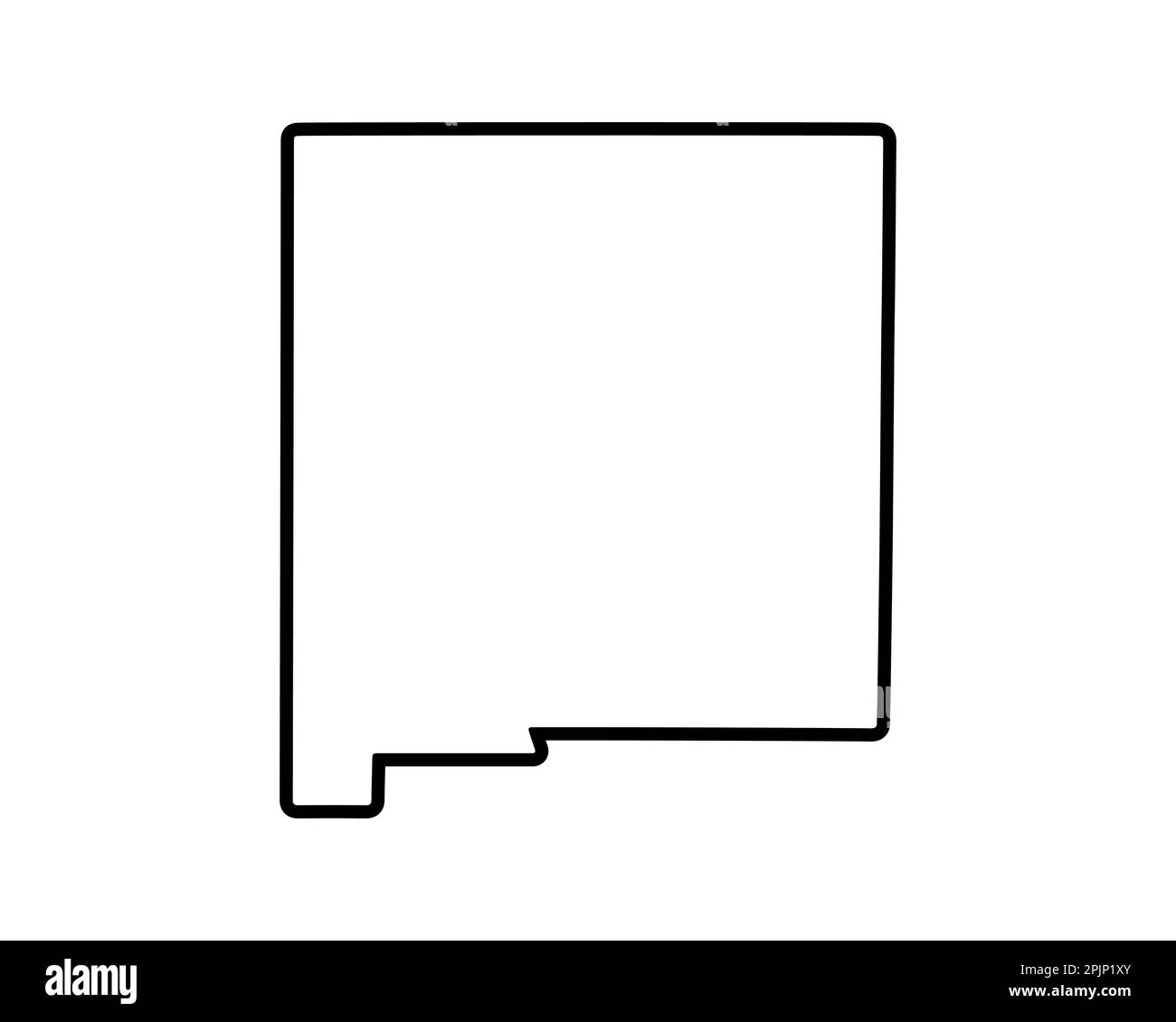 New Mexico State Map US State Map New Mexico Outline Symbol Vector