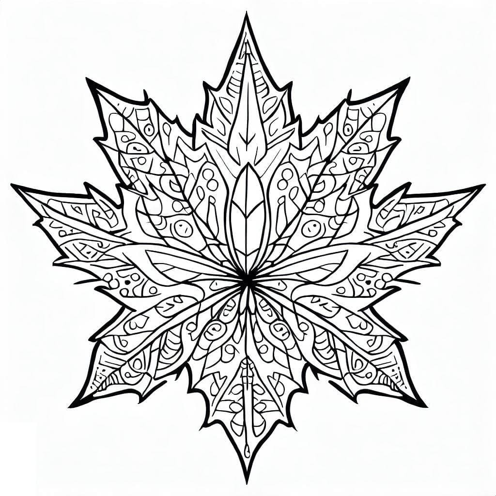 Nice Maple Leaf Coloring Page Download Print Or Color Online For Free