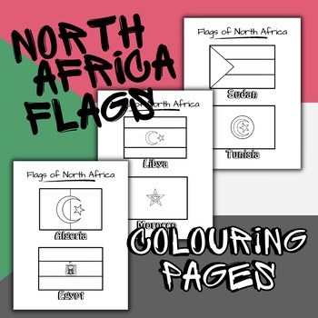 North African Flags Colouring Pages By Big Beautiful World TPT