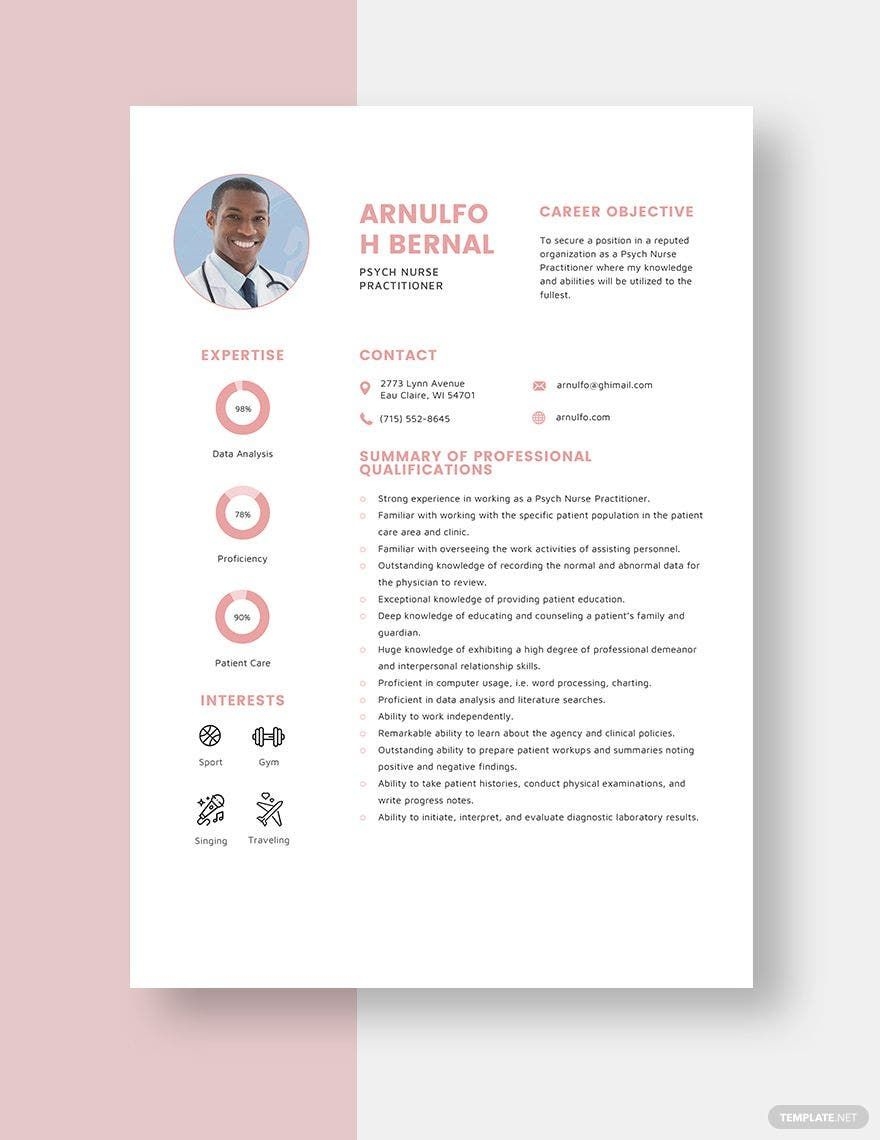 Nurse Practitioner Resume Templates In Word FREE Download Template