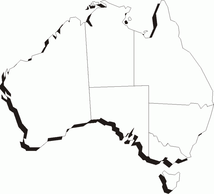 Outline Map Australia ClipArt Best