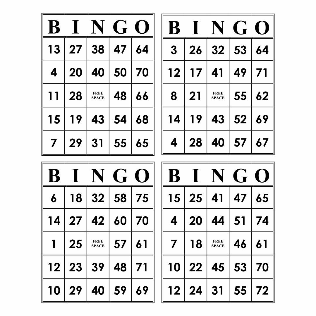 Paper Bingo Sheets 10 Free Pdf Printables Artofit
