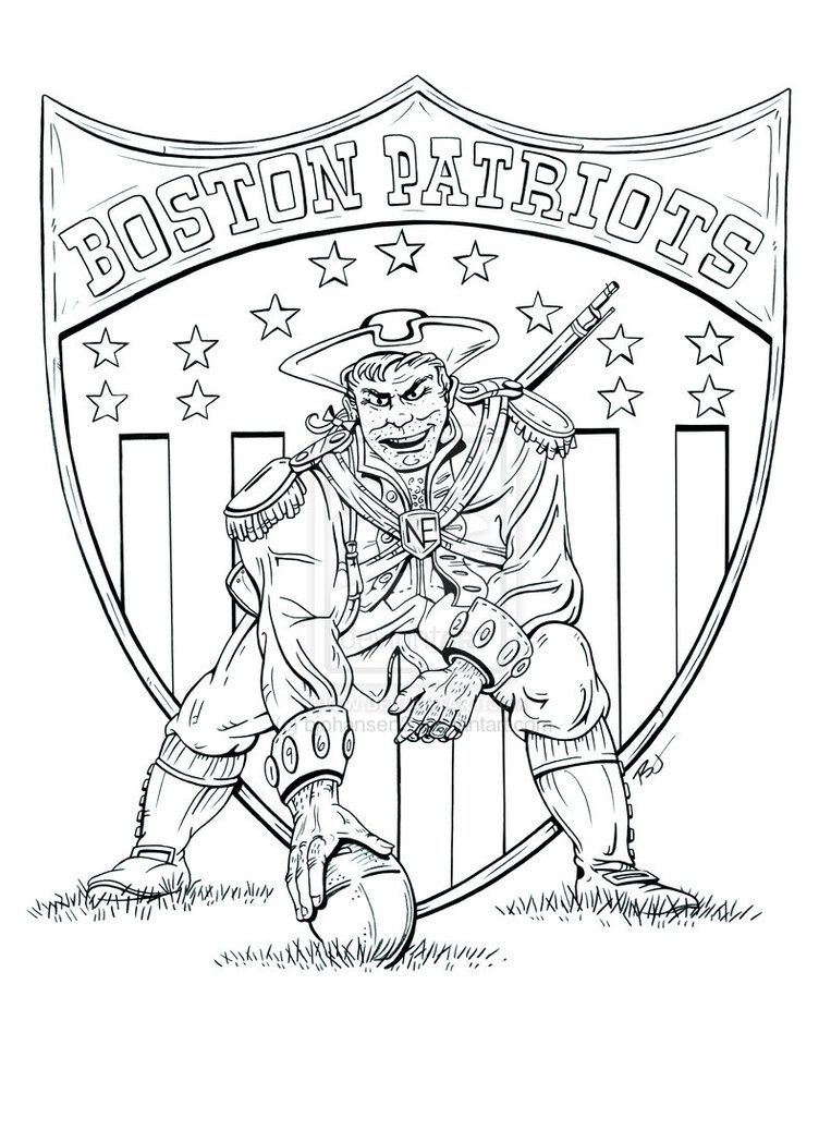 Patriots Coloring Pages Free Coloring Home