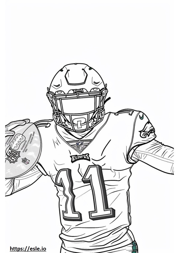Philadelphia Eagles Football For Coloring