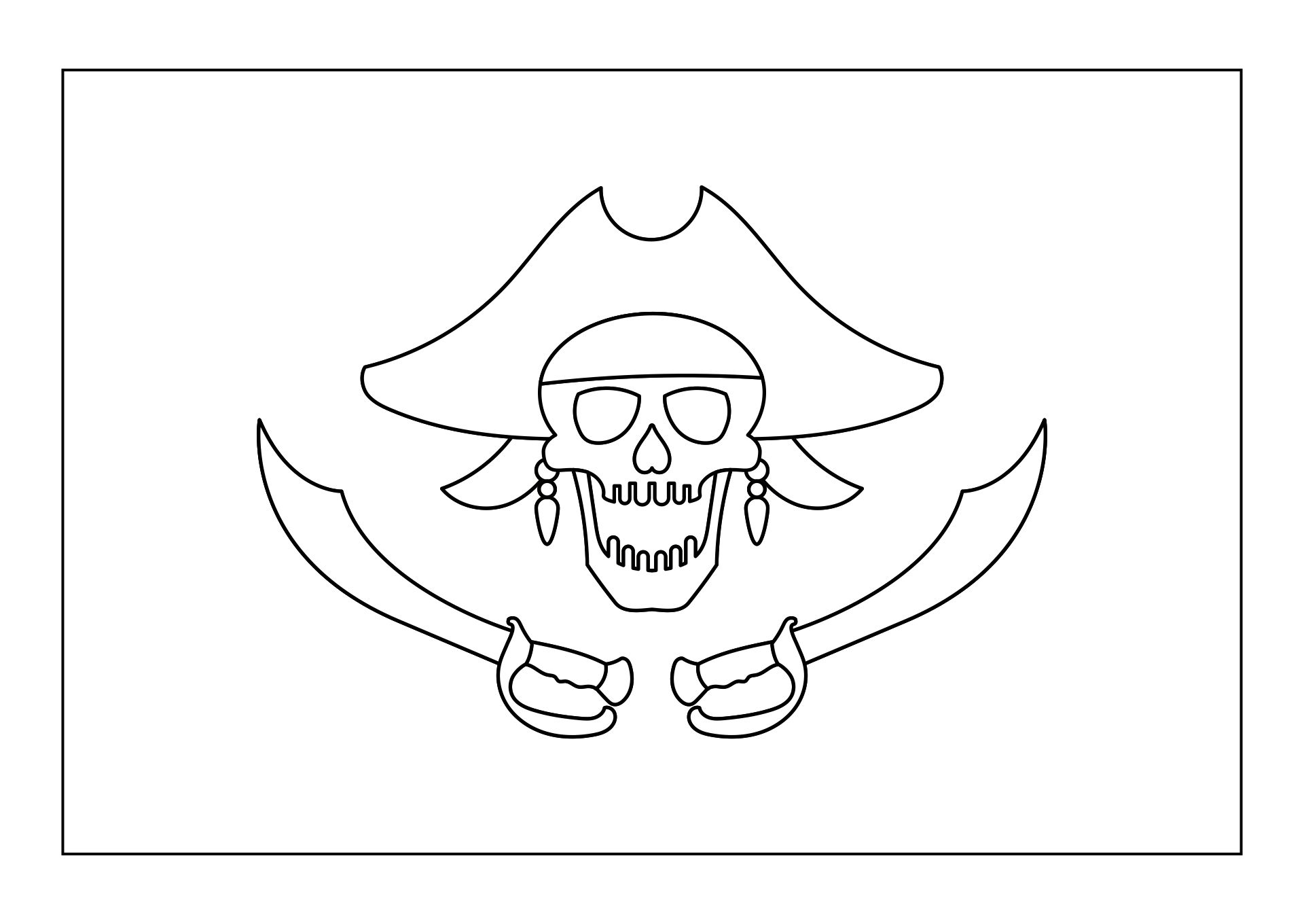 Pirate Flag Printable Printable Calendar