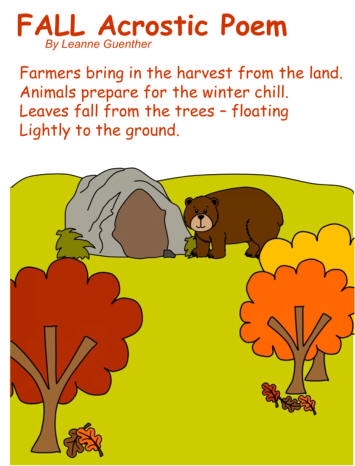 Poem FALL Acrostic Poem