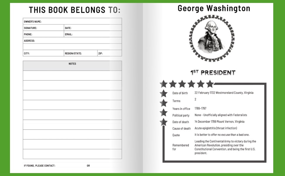 President Word Search Puzzles Bound4Paper