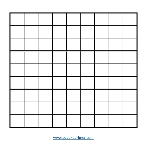 Print Blank Sudoku Grid Bagjoker