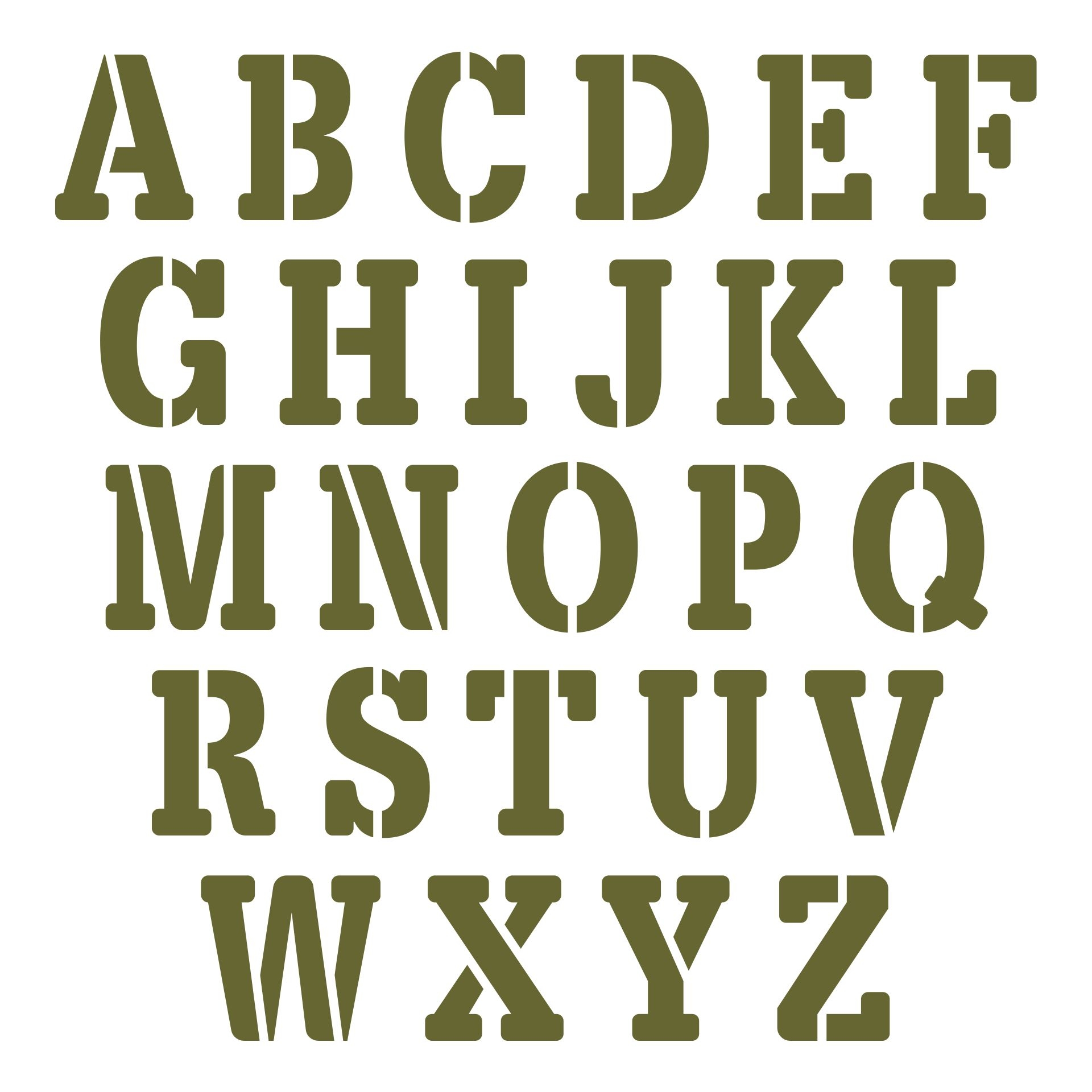 Print Out Letter Stencils Free
