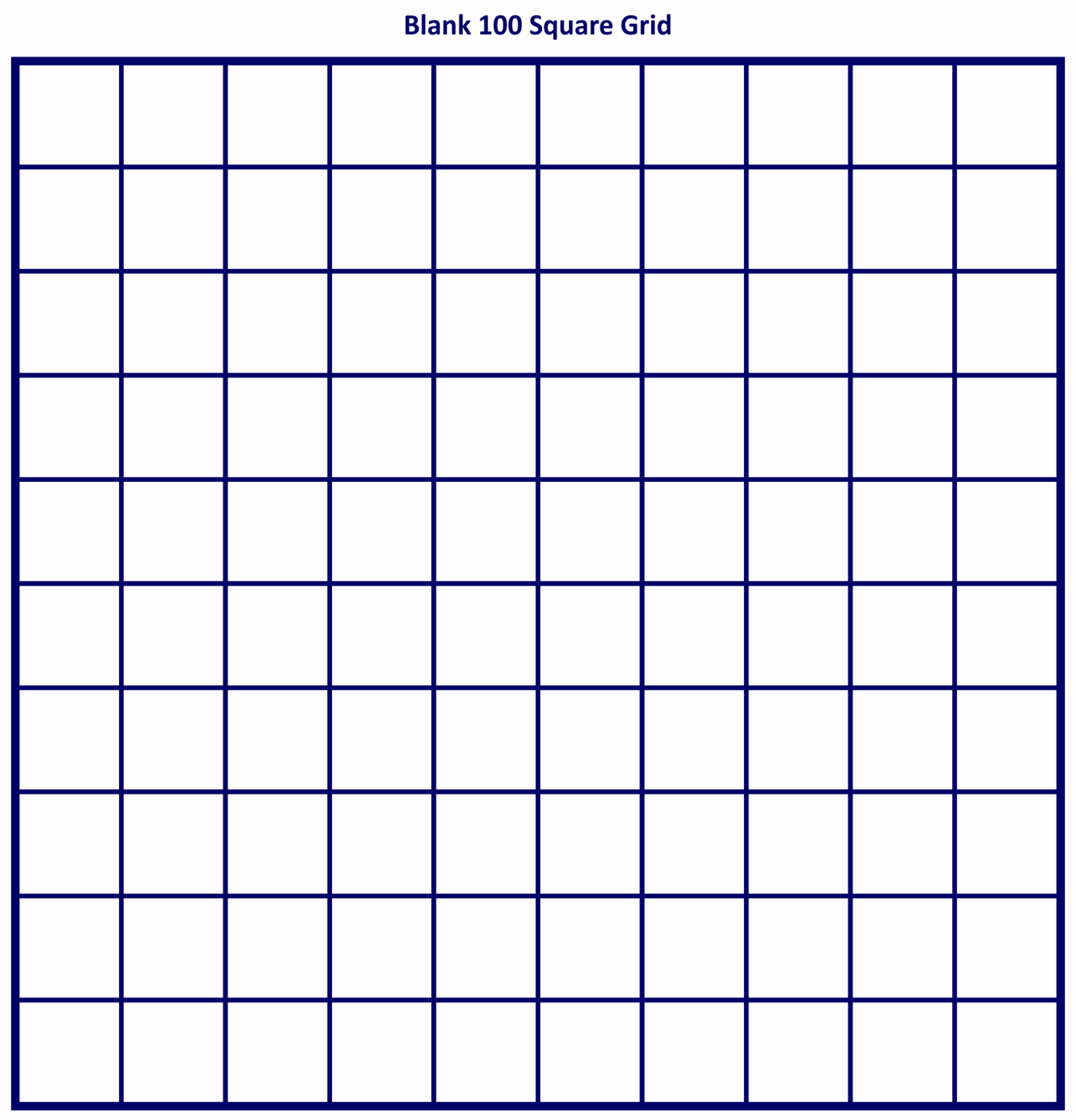 Unlock Your Potential with the 100 Grid Printable - Premium Printable