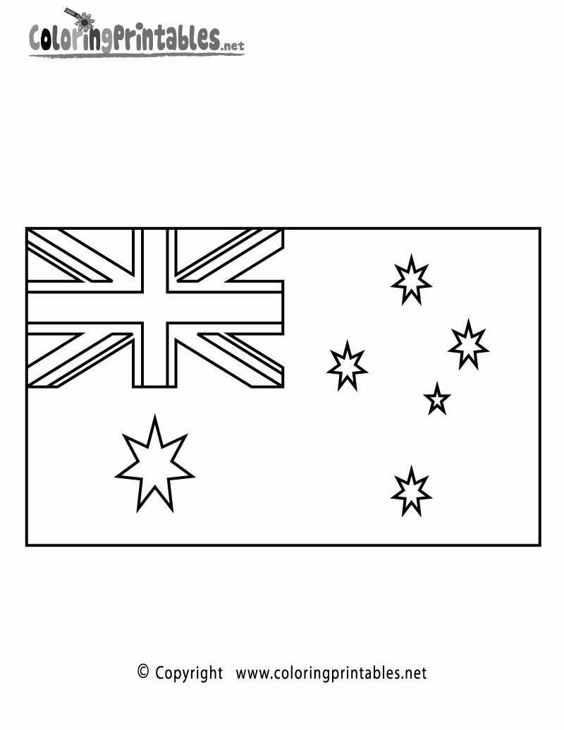 Printable Australian Flag Template Free Printable
