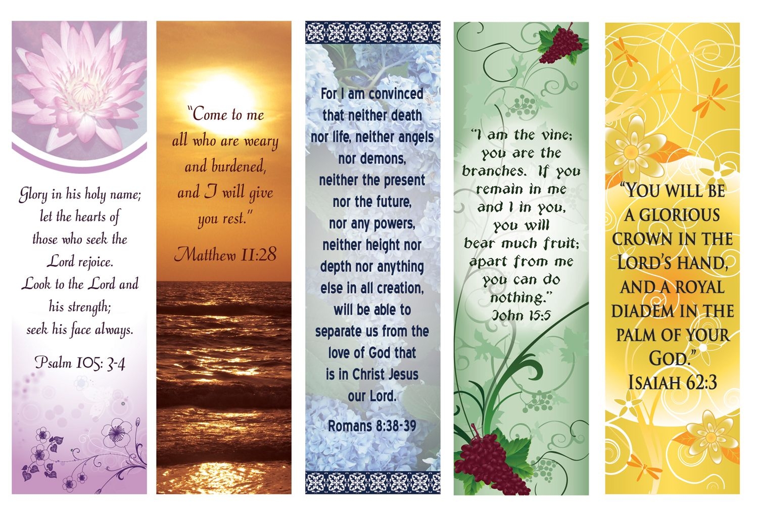 Printable Bible Bookmarks Free