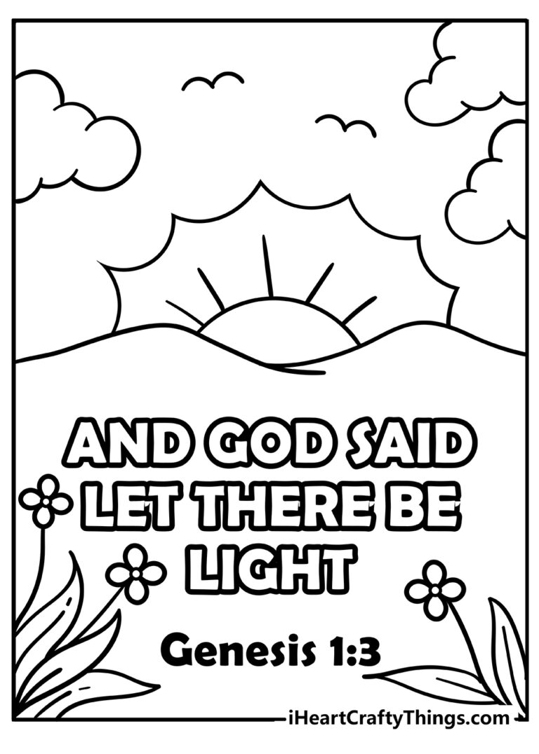 Free Printable Bible Coloring Pages Pdf: Unleash Your Creativity and ...