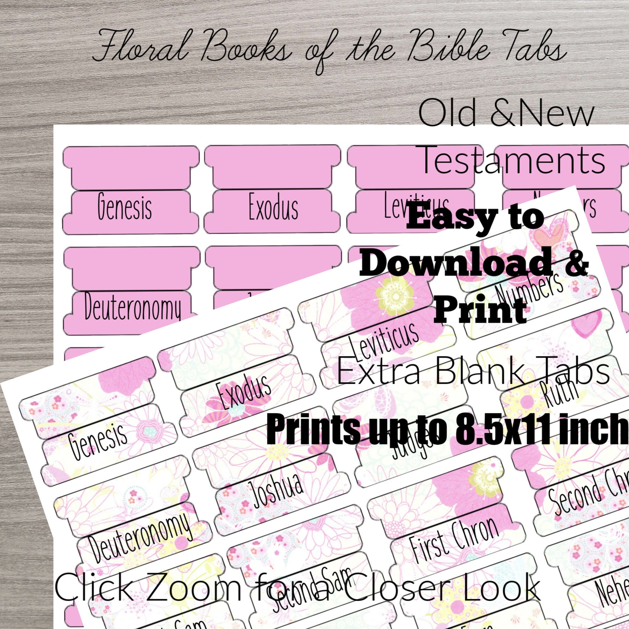 Printable Bible Tabs