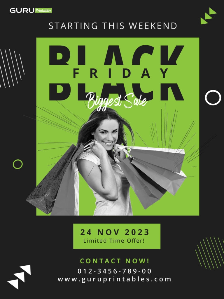 Printable Black Friday Flyer Template Guru Printables