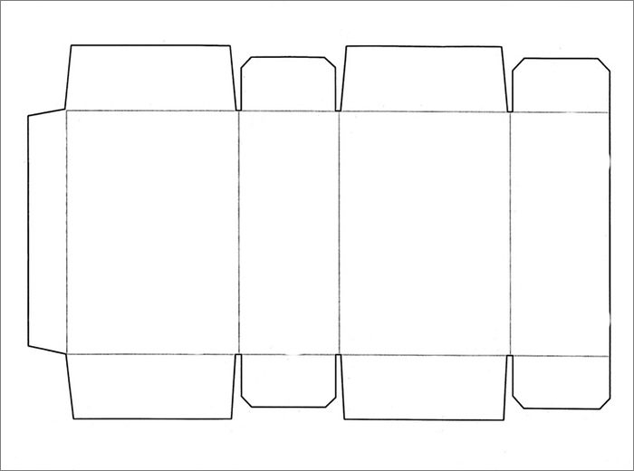 Printable Box Template Room Surf
