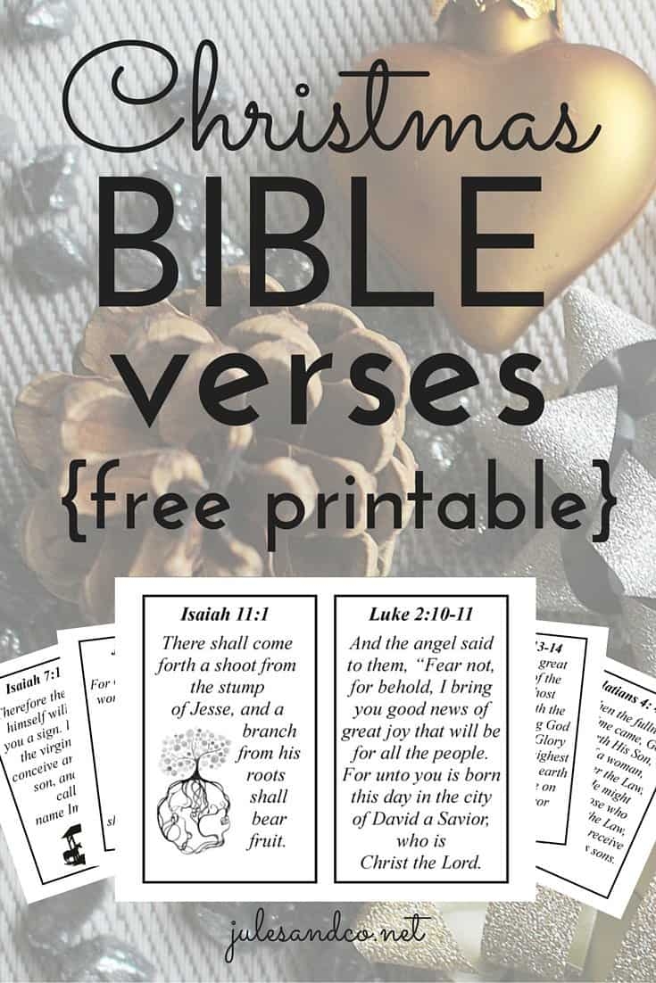 Printable Christmas Bible Verse