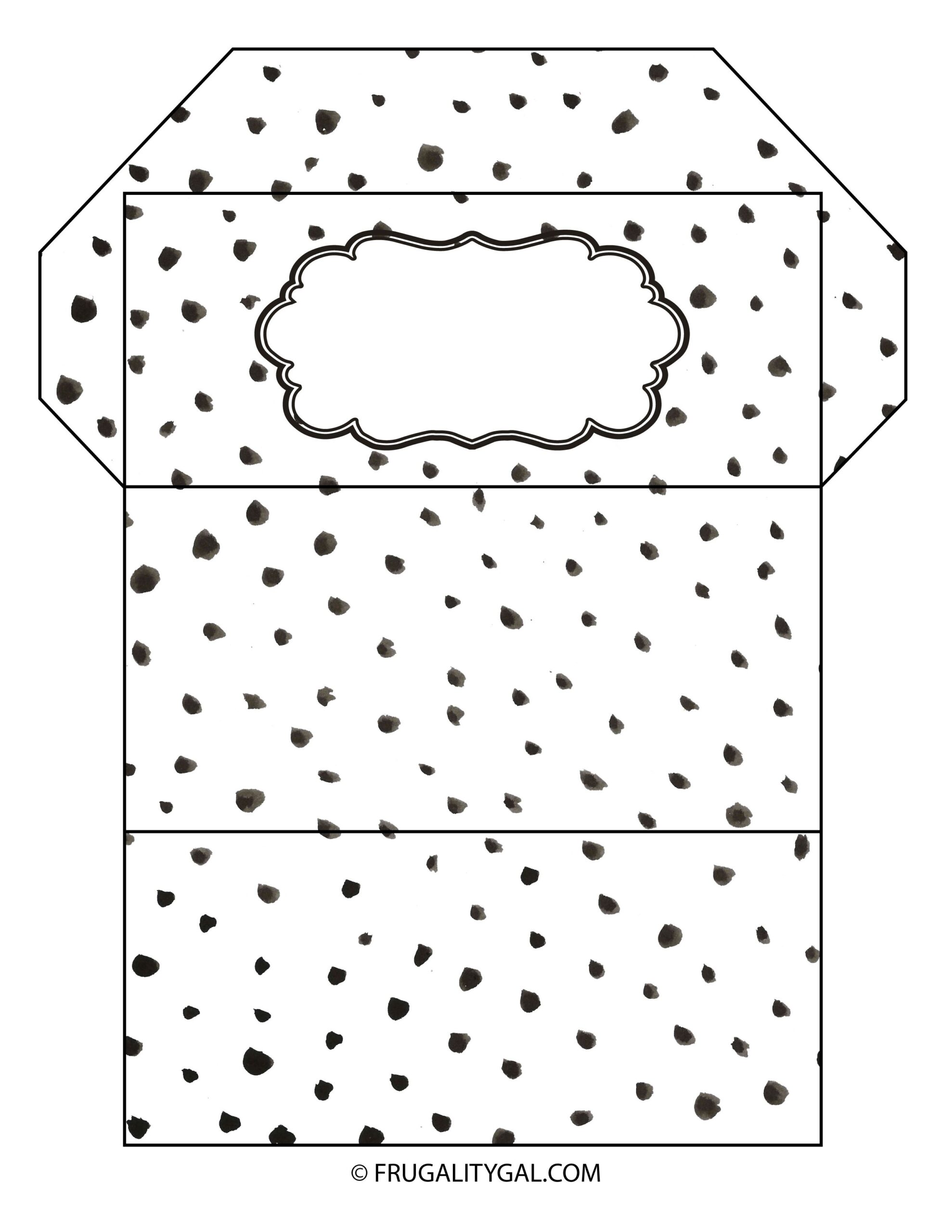 Printable Downloadable Envelope Template Linda Bail