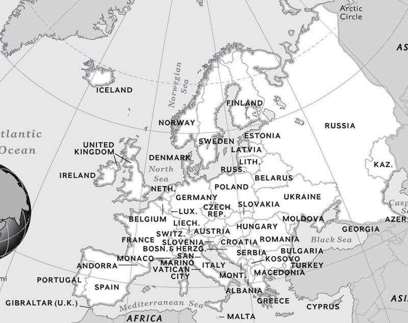 Printable Europe Map 2 Free Download And Print For You 