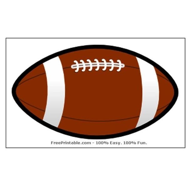 Printable Football Template Printable Calendars AT A GLANCE