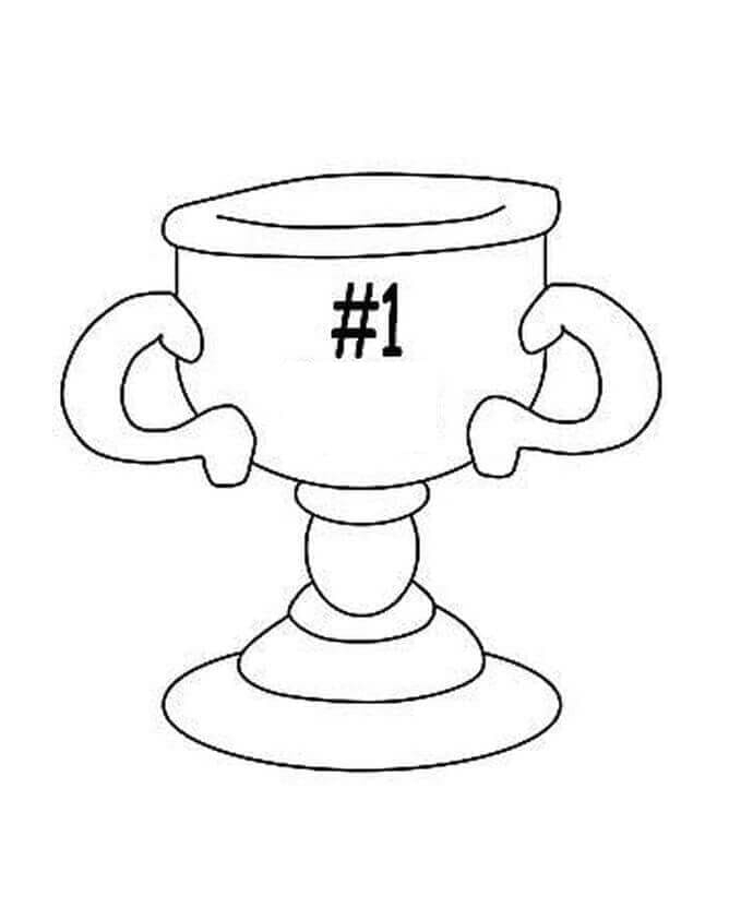 Printable Free Trophy Coloring Page Free Download And Print For You 