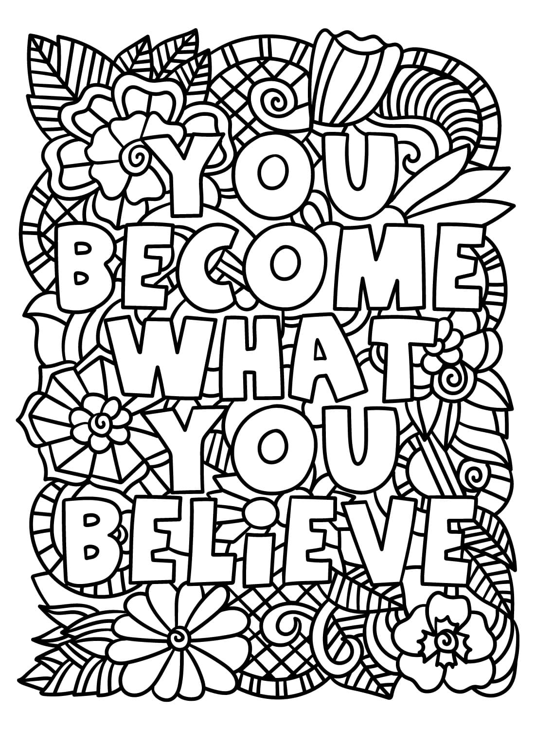 Printable Inspirational Quotes Coloring Page Download 47 OFF