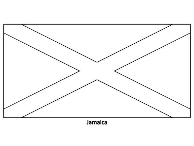 Jamaica Flag Printable Showcase Your Jamaican Pride with Style