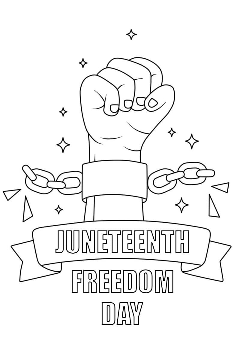 Printable Juneteenth Coloring Page Download Print Or Color Online 