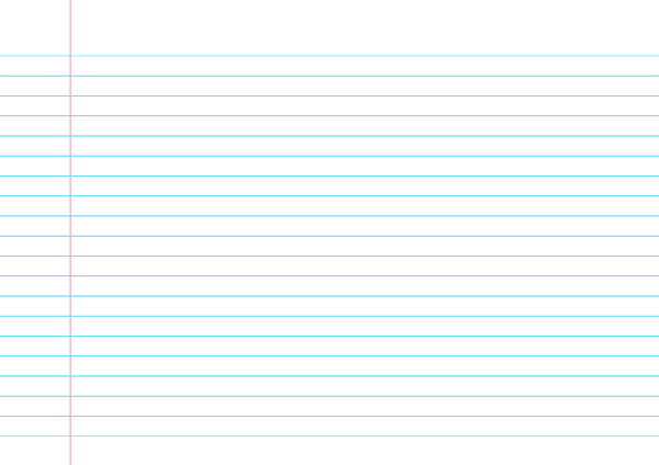 Printable Landscape Wide Ruled Notebook Paper For A4 Paper