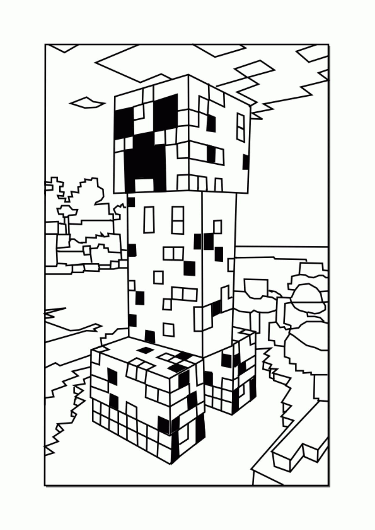 Printable Minecraft Coloring Pages Coloring Home