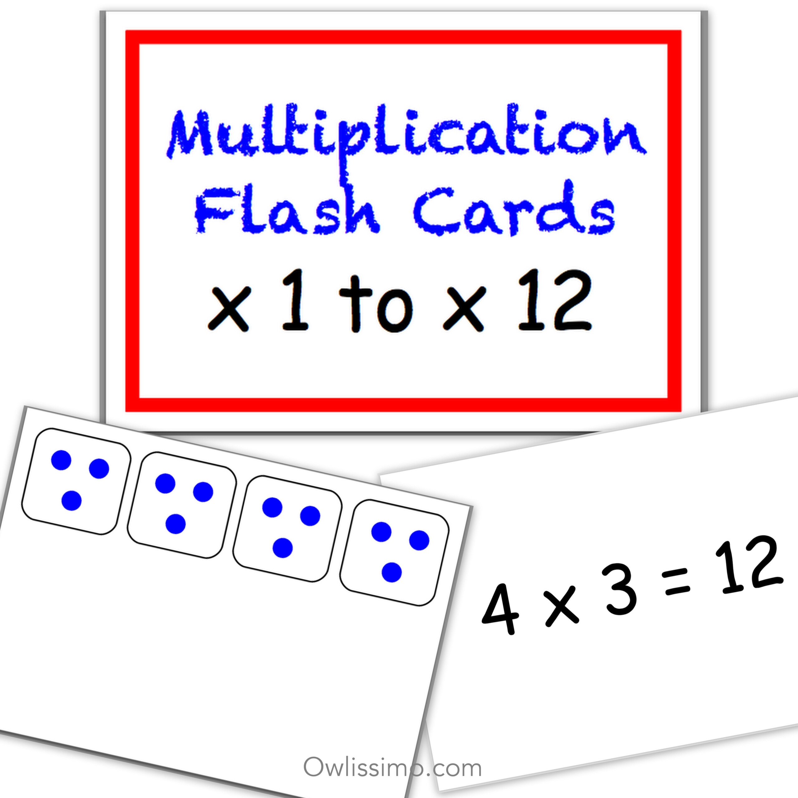 Printable Multiplication Cards PrintableMultiplication