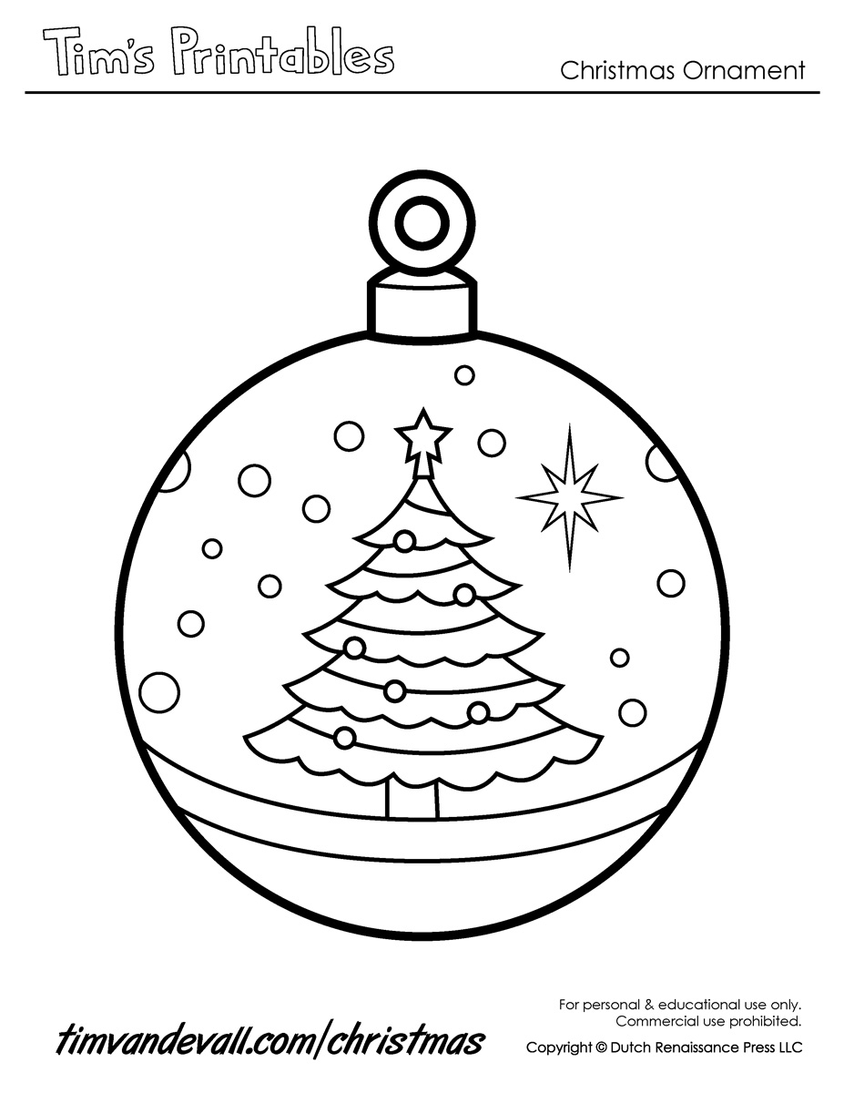 Printable Paper Christmas Ornament Templates