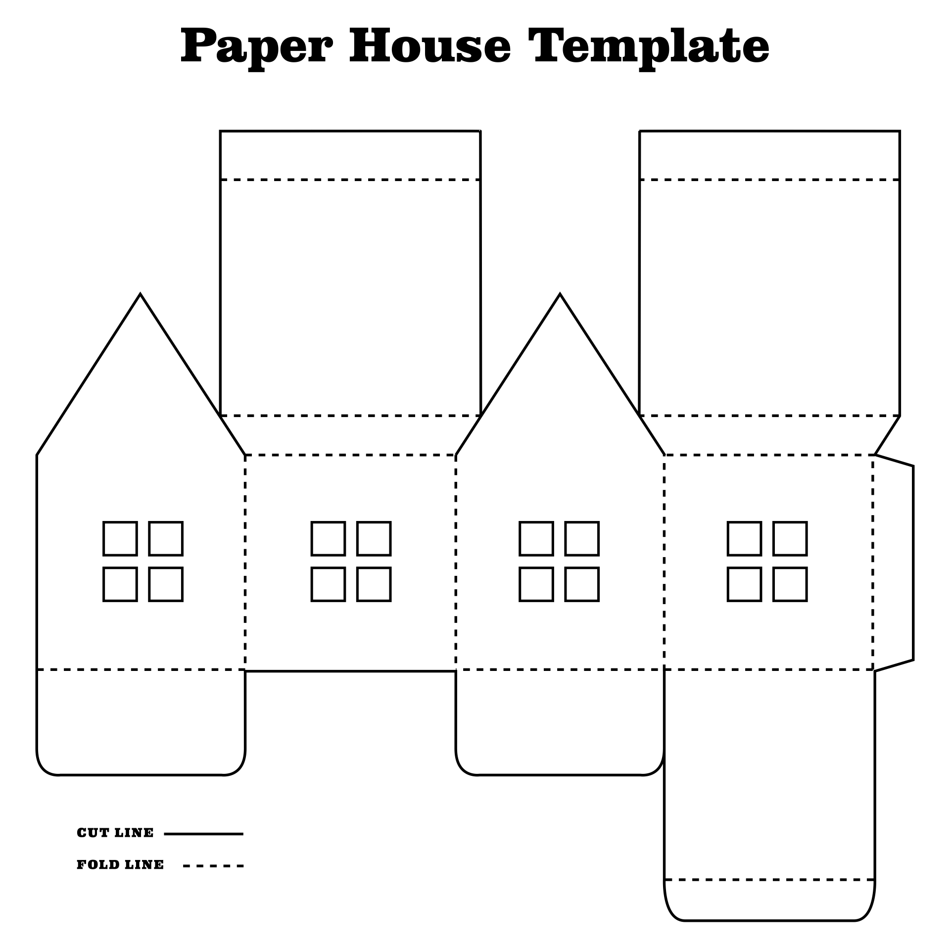 Printable Paper House Craft Templates At Gwen Estep Blog