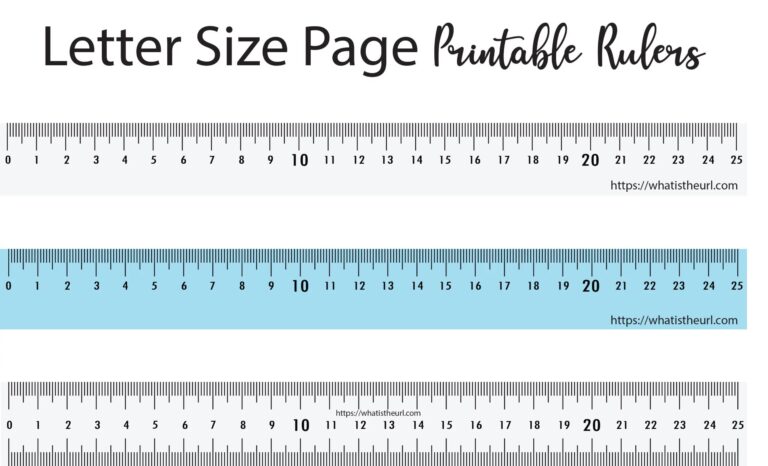 Paper Ruler Printout: A Versatile Tool for Your Measuring Needs ...