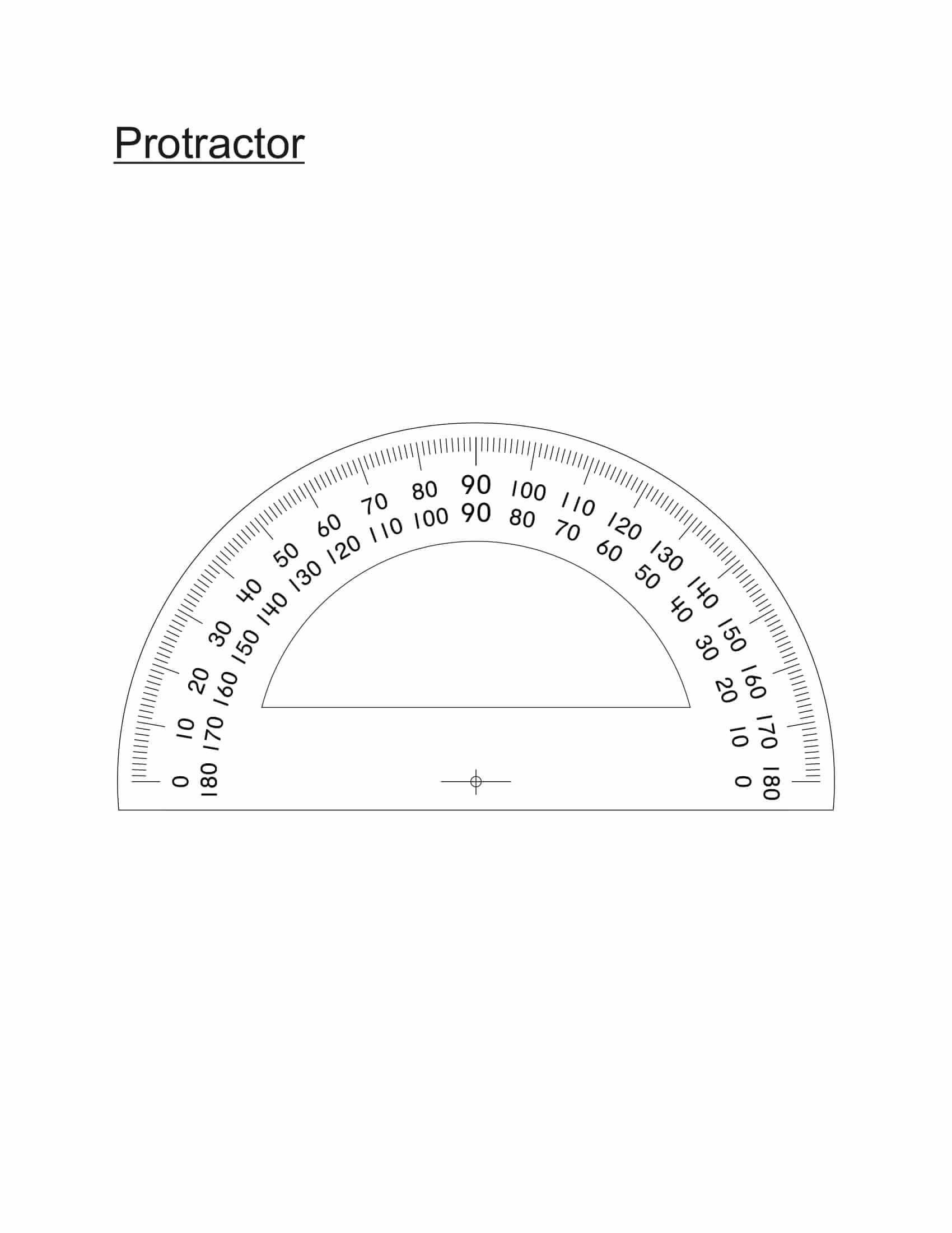 Printable Protractor Pdf Template Advance Glance