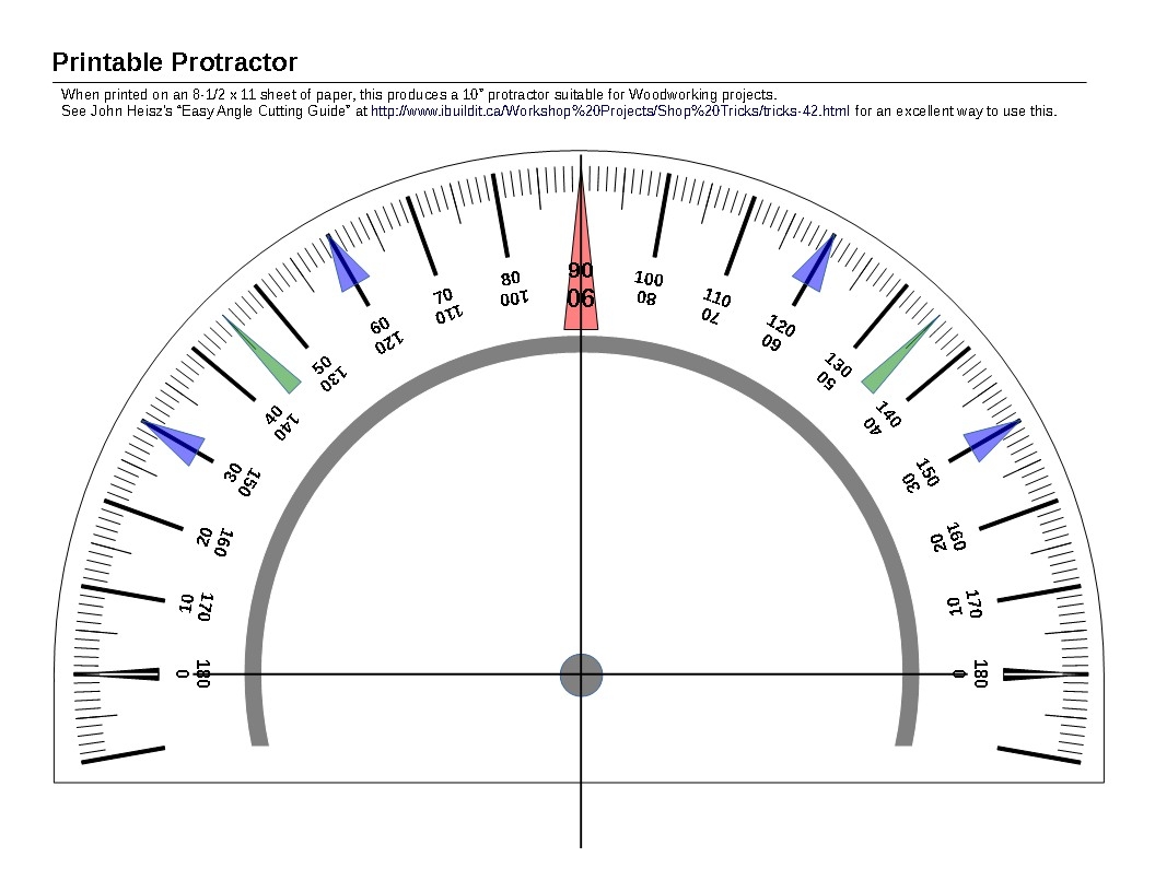 Printable Protractor Print Clashing Pride