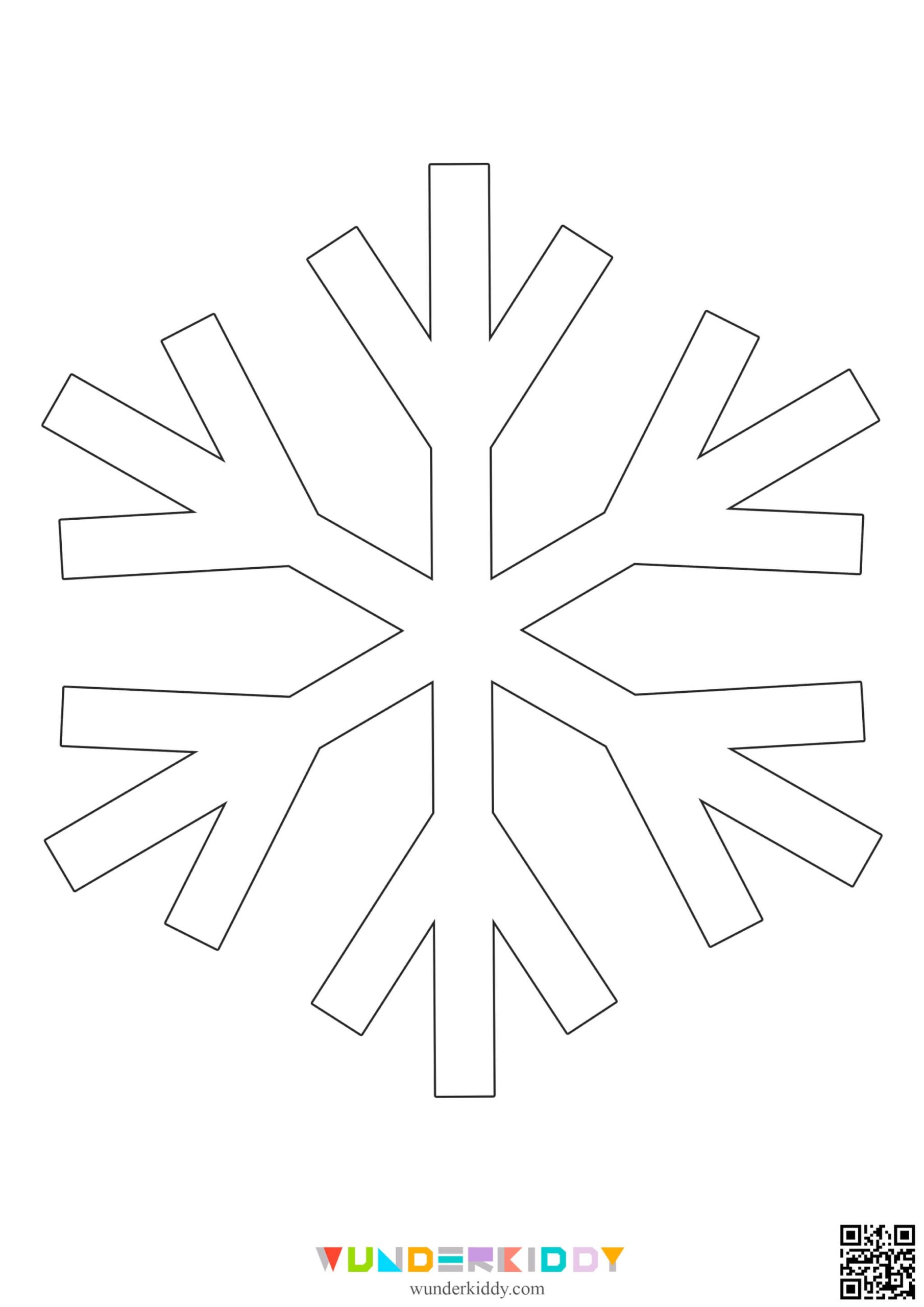 Printable Snowflakes Template And Outlines For Kids Craft