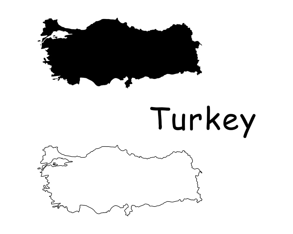 Printable Turkey Map Solid Outline Free Download And Print For You