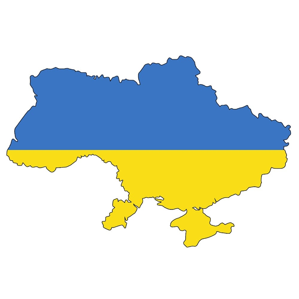 Printable Ukraine Flag Map Free Download And Print For You